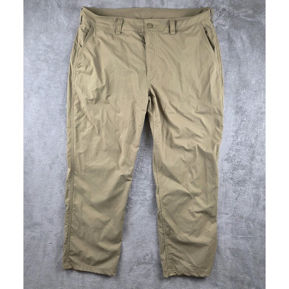 Duluth Trading Armachillo Chino Khaki Pants Men's 38x30 Standard Fit Hiking